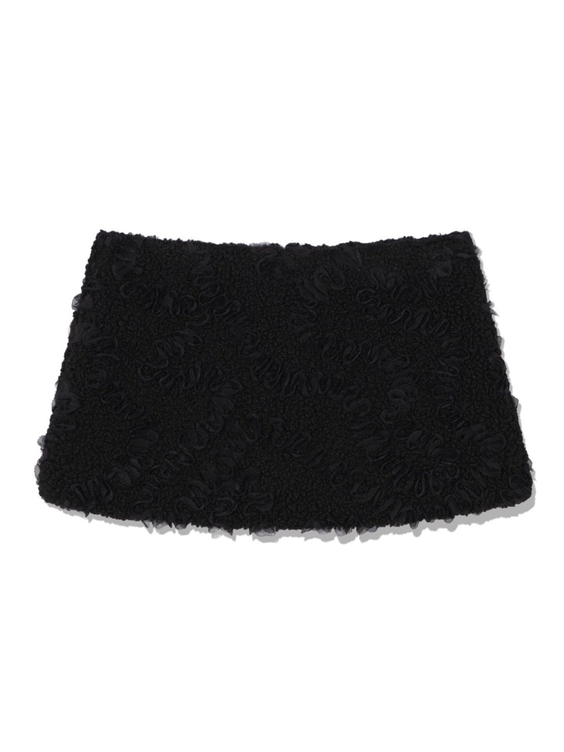 12/21 20:00 発売【Uglyshadow】RUFFLED FUR MINI SKIRT