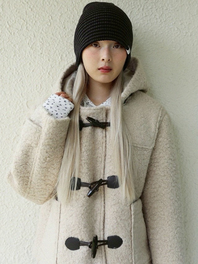 12/21 20:00 発売【Uglyshadow】CURLY DUFFLE COAT
