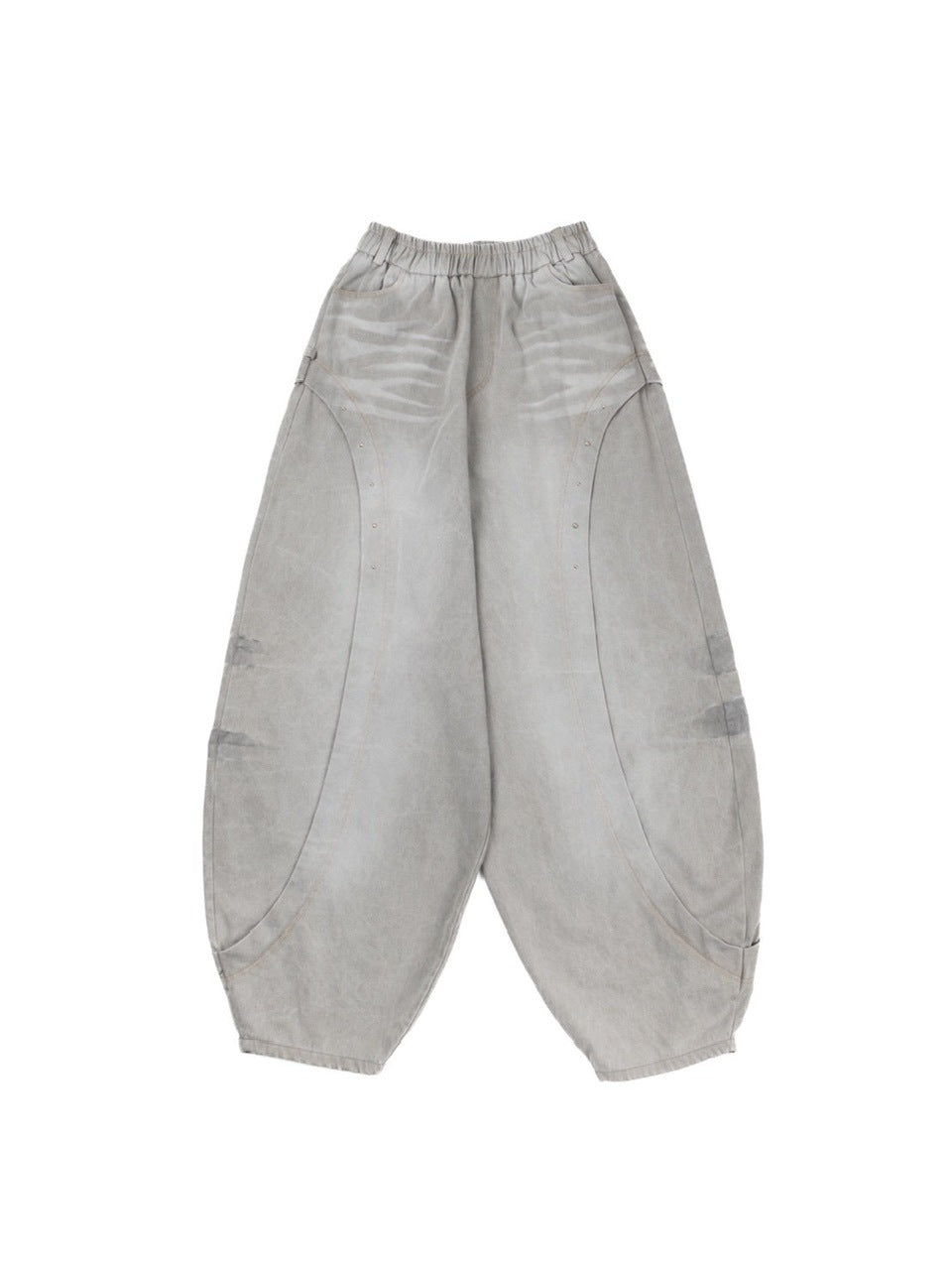 【RSSC】CURVED INCISION BALLOON DENIM PANTS