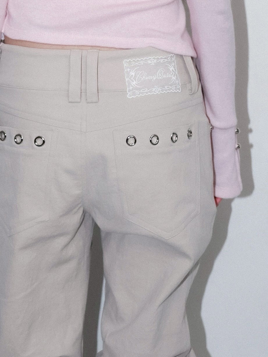 1/2 20:00発売【CHERRYQUIRI】metalic stud boots cut pt