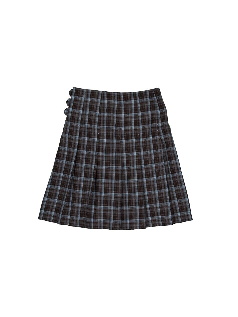 【SETUP‐EXE】CHECK BUCKLE WRAP SKIRT / 【セットアップエグゼ】ベルトチェックラップスカート