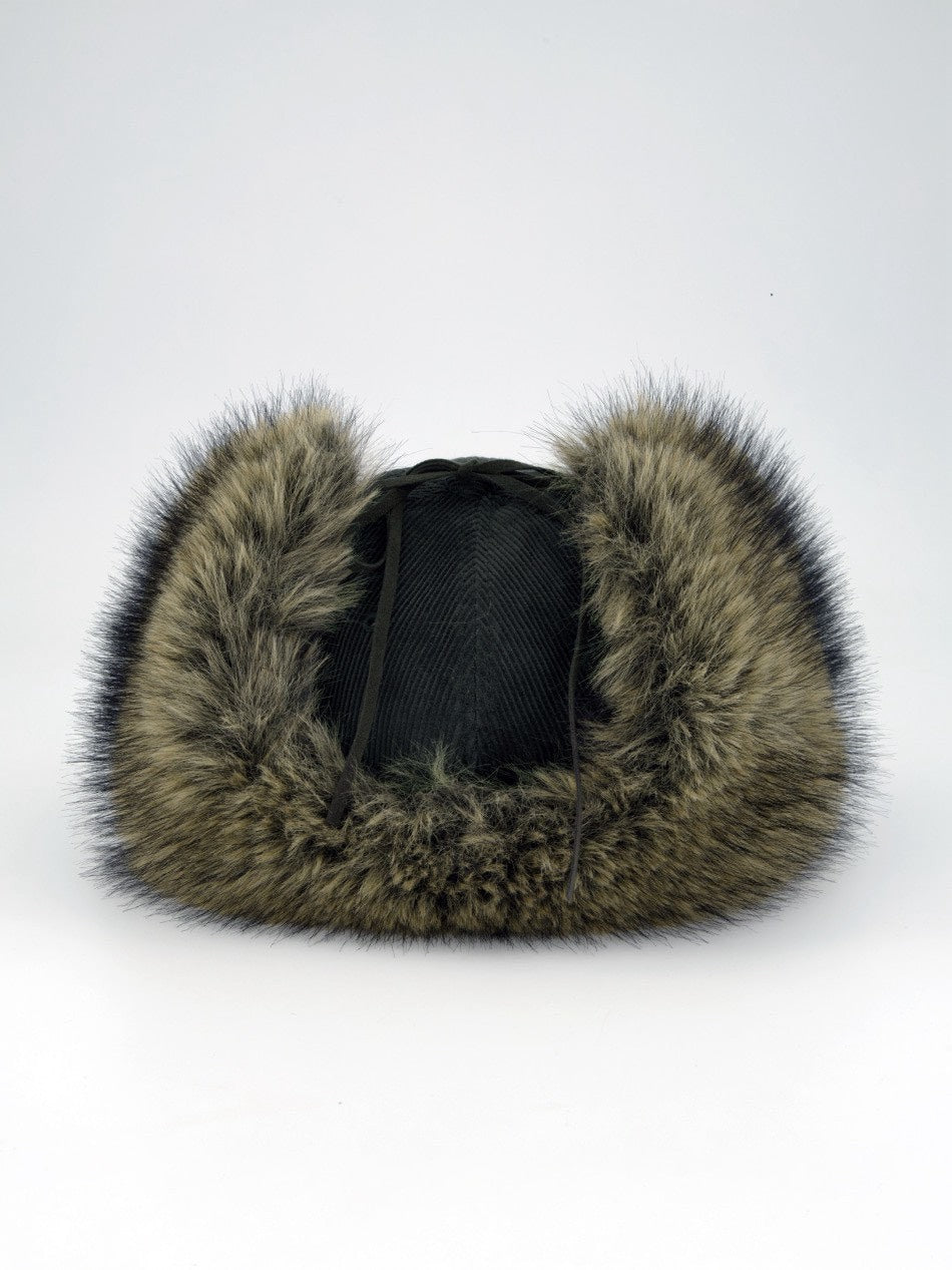 【SETUP‐EXE】CORDUROY FUR EARFLAP CAP / 【セットアップエグゼ】コーデュロイファーイヤーラップキャップ