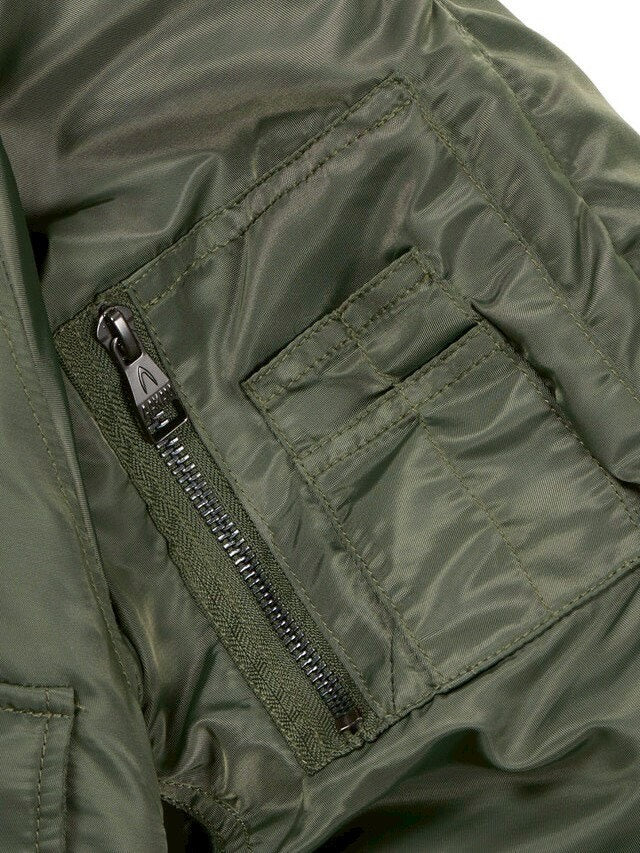 【AAKAM】Hooded Fur MA-1 Jacket