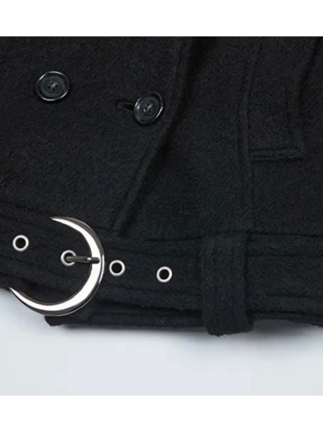 【NOT KNOWING】Double Belted High-Neck Coat