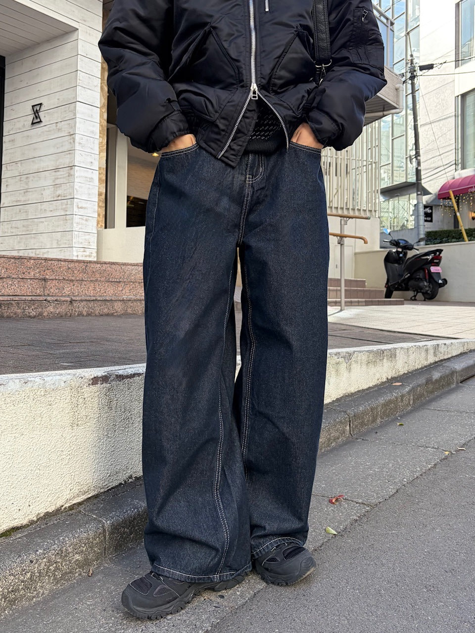 東京店WEB限定受注制【Chikashitsu +】balloon wide denim pants