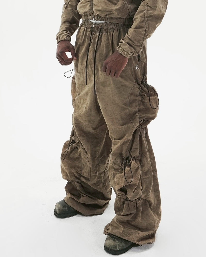 【E RIN AI E】CIRCLE SHIRRING GEAR PANTS