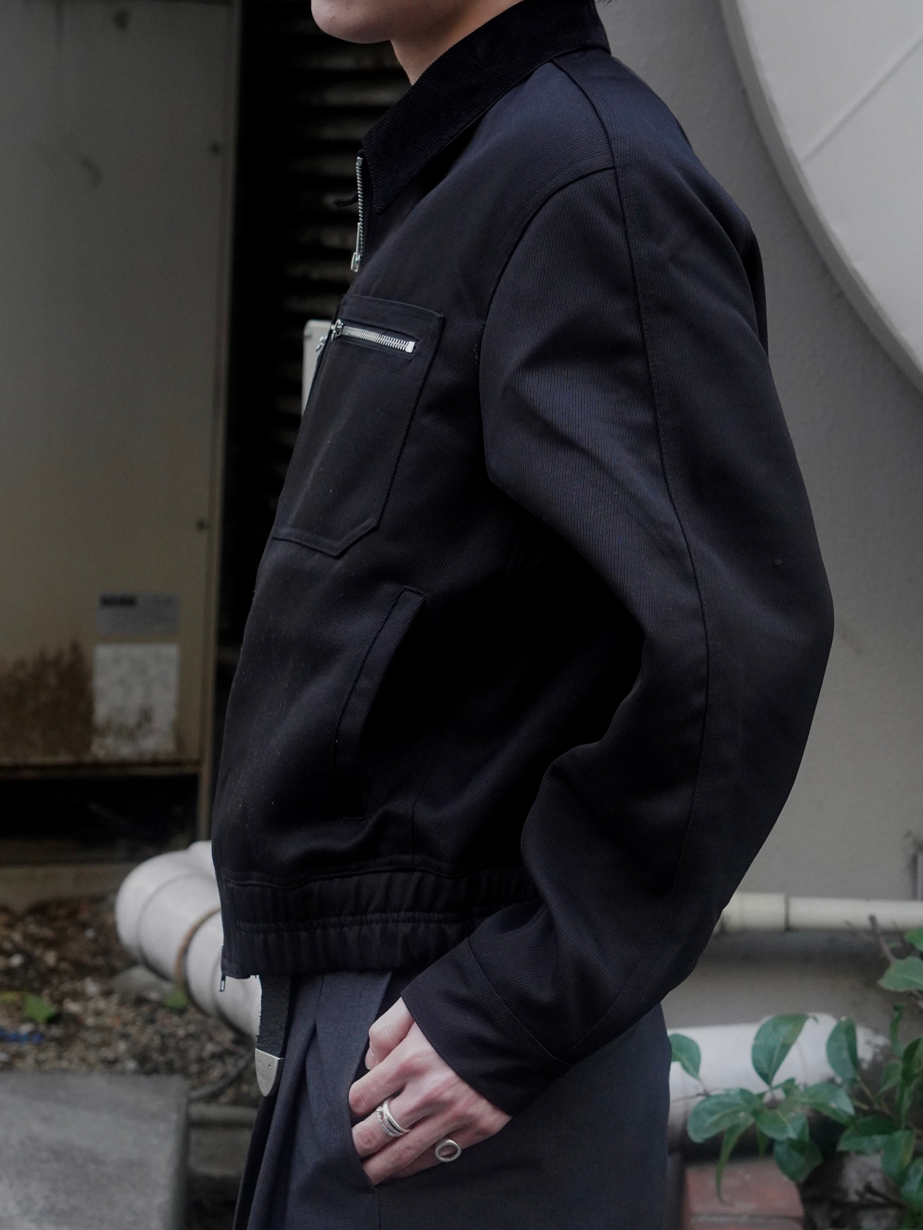 東京店WEB限定受注制【Chikashitsu +】Corduroy Collar Work Jacket (2color)