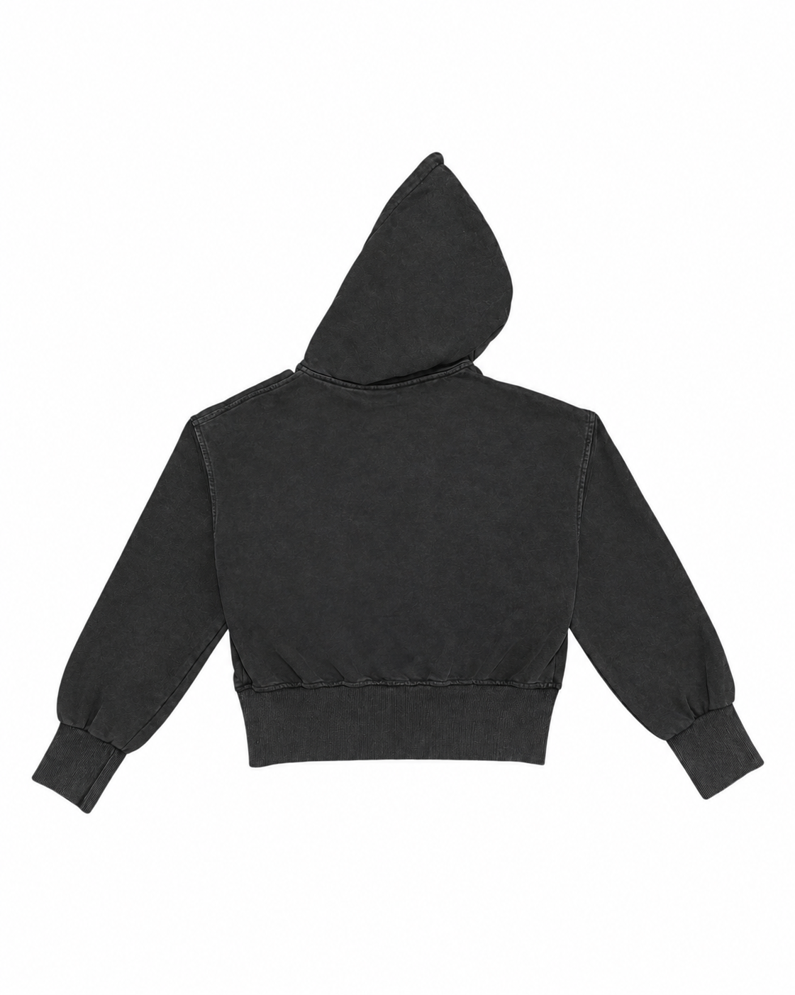 国際配送【Never mind the XU】Washed Studded Zip Up Hoodie