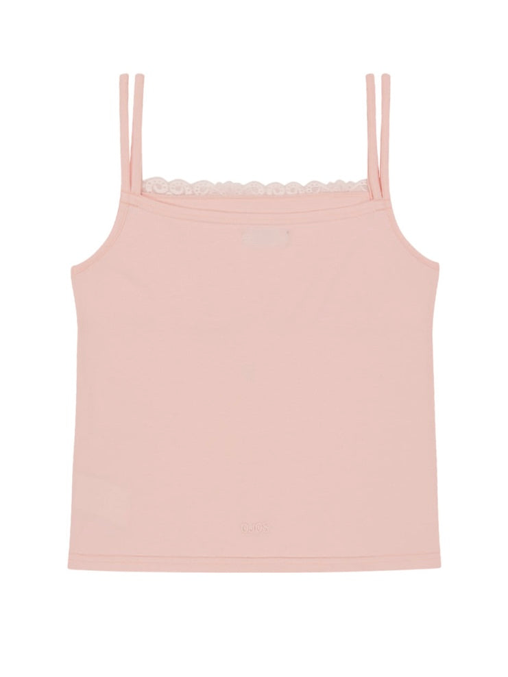 【OJOS】Double Strap Lace Sleevless