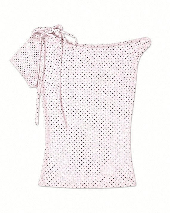 渋谷109店WEB限定受注制【nmtc+】Dot Ribbon Neck Tee (3color)