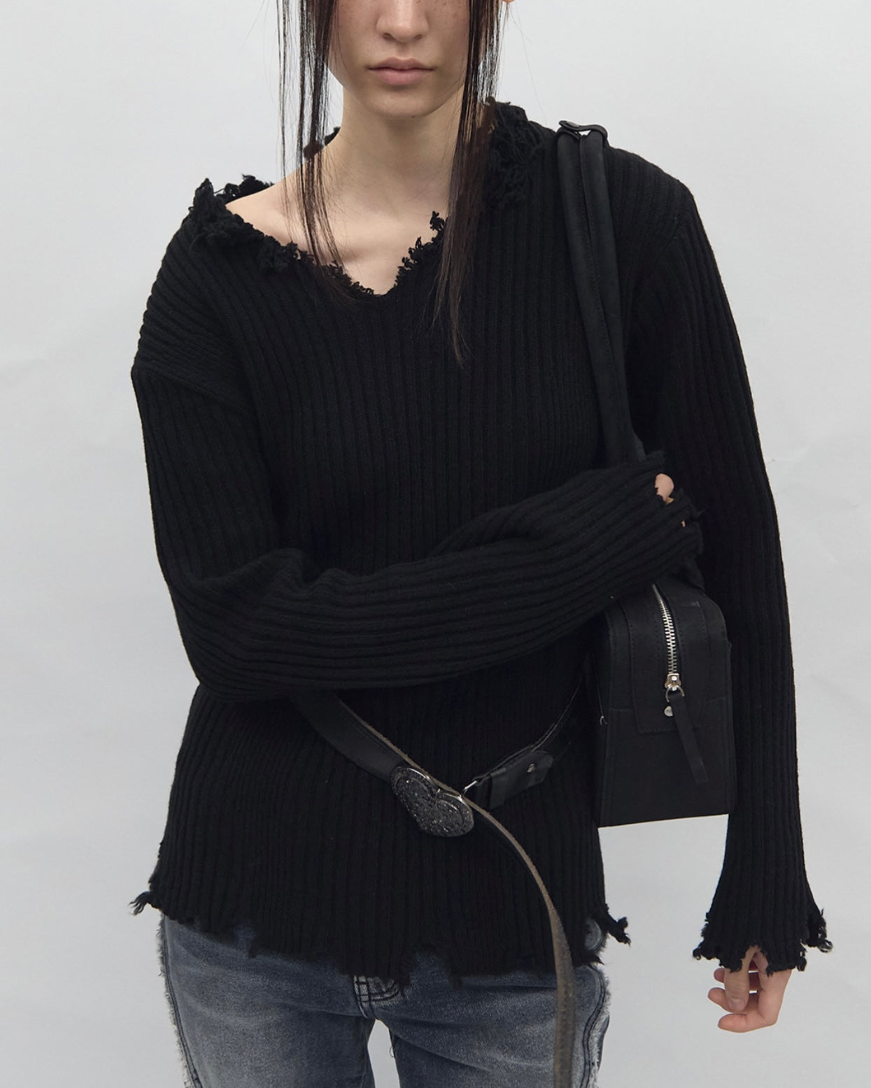【BLR BLUER】Unravel Line Knit