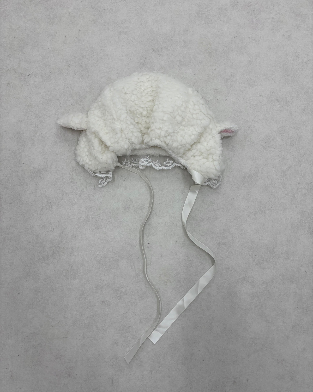 9/18 20:00 発売 国際配送【Nerd out XU】lace sheep bonnet