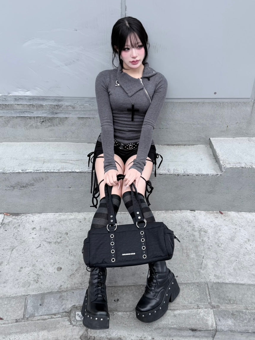 3/1 20:00発売受注制【nmtc +】zip high neck long sleeve