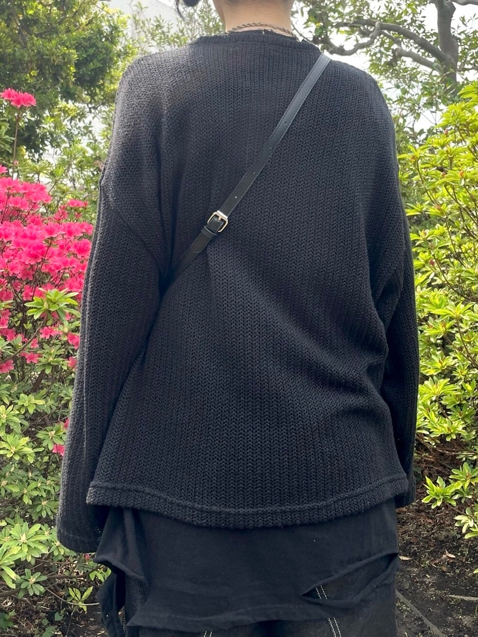 受注制【Never mind the XU】see-through knit (3color)