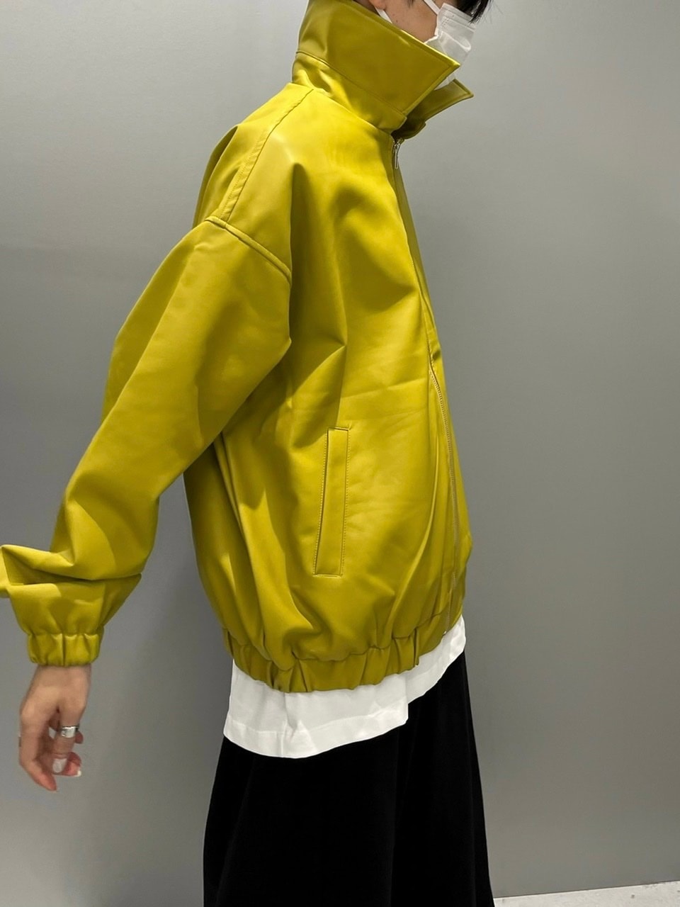 受注制【Chikashitsu +】leather blouson (3color)