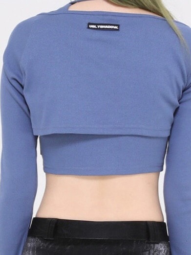 【Ugly shadow】DAILY CROP CARDIGAN