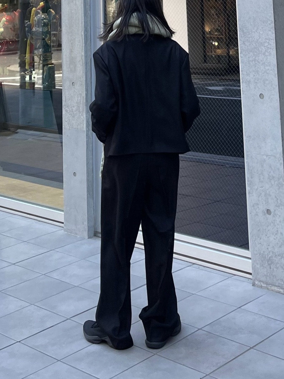 受注制【Chikashitsu +】set up tuck slacks (3color)