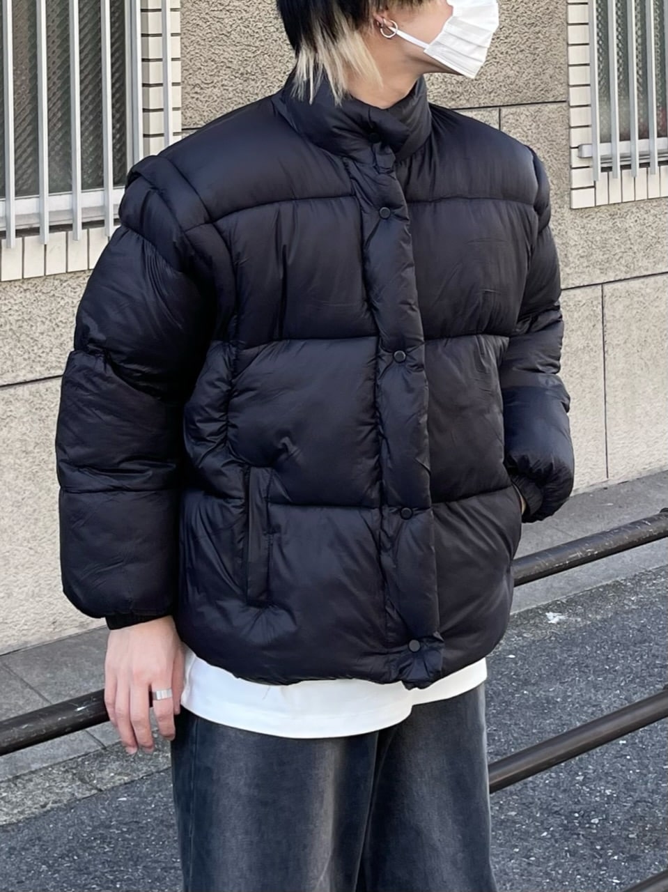 受注制【Chikashitsu +】2way padding jacket (4color)