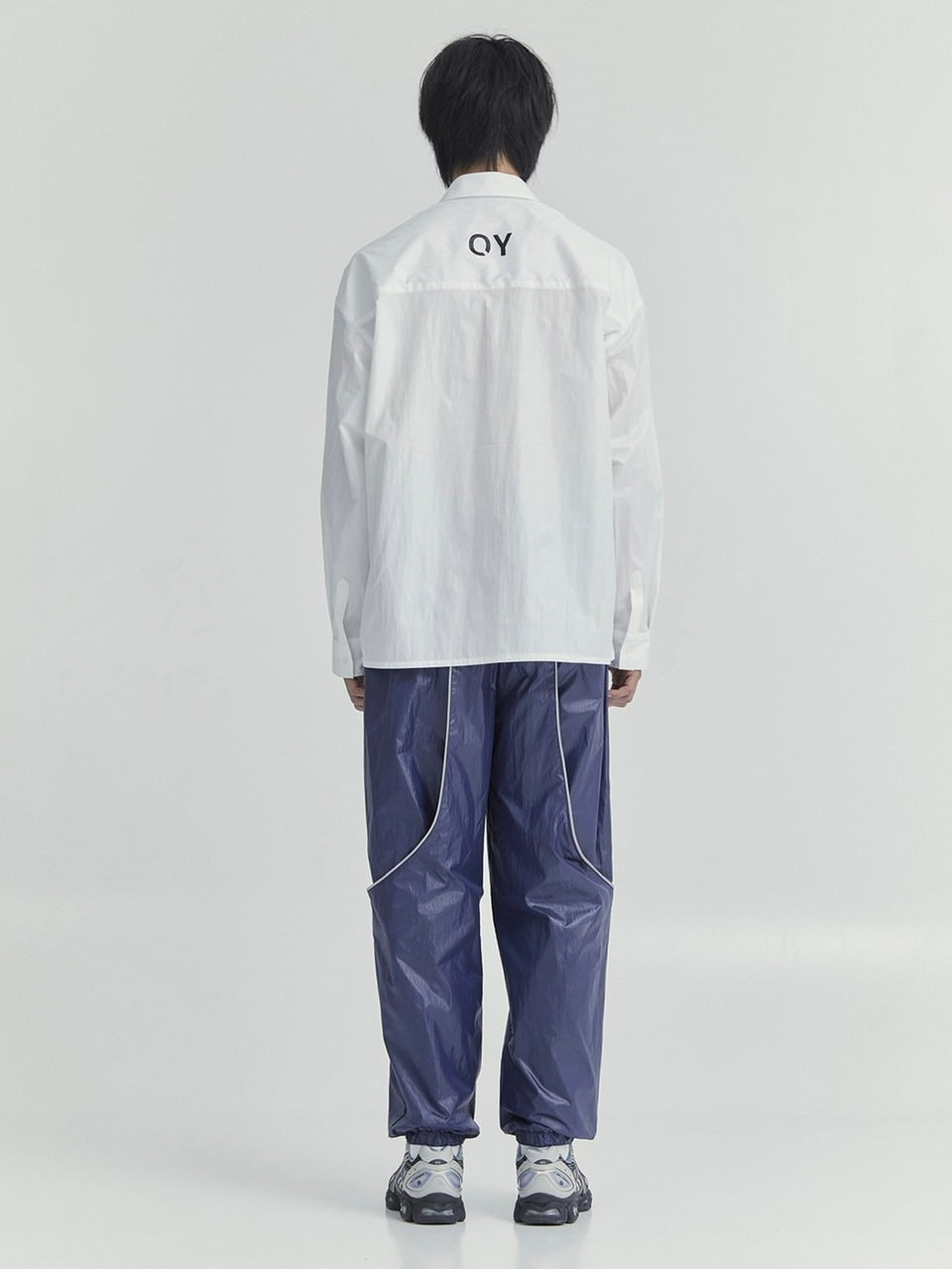 【OY】LAYERED PANEL LOGO SHIRTS