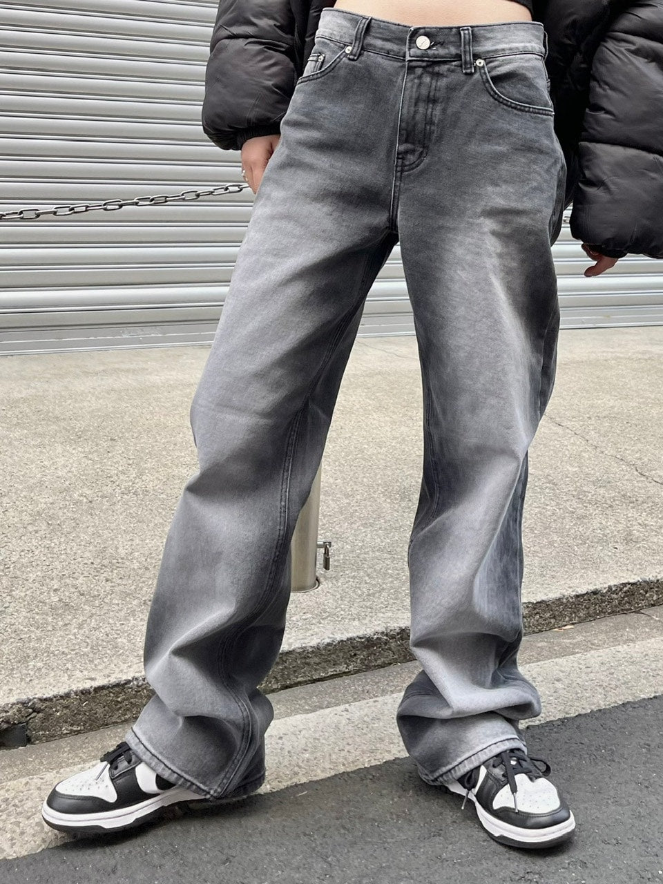 【Chikashitsu +】vintage wash denim pants (2color) / 【チカシツプラス】ヴィンテージウォッシュデニムパンツ
