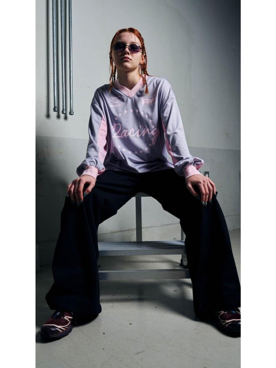 【runningHIGH】MOTOR CYCLE JERSEY PULLOVER TOP