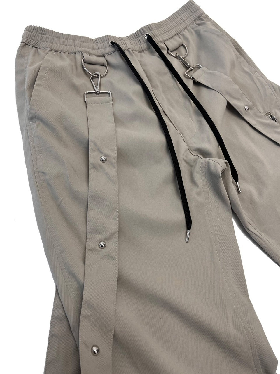 【Bizarre Maiden】strap zipper flared pants (2color)