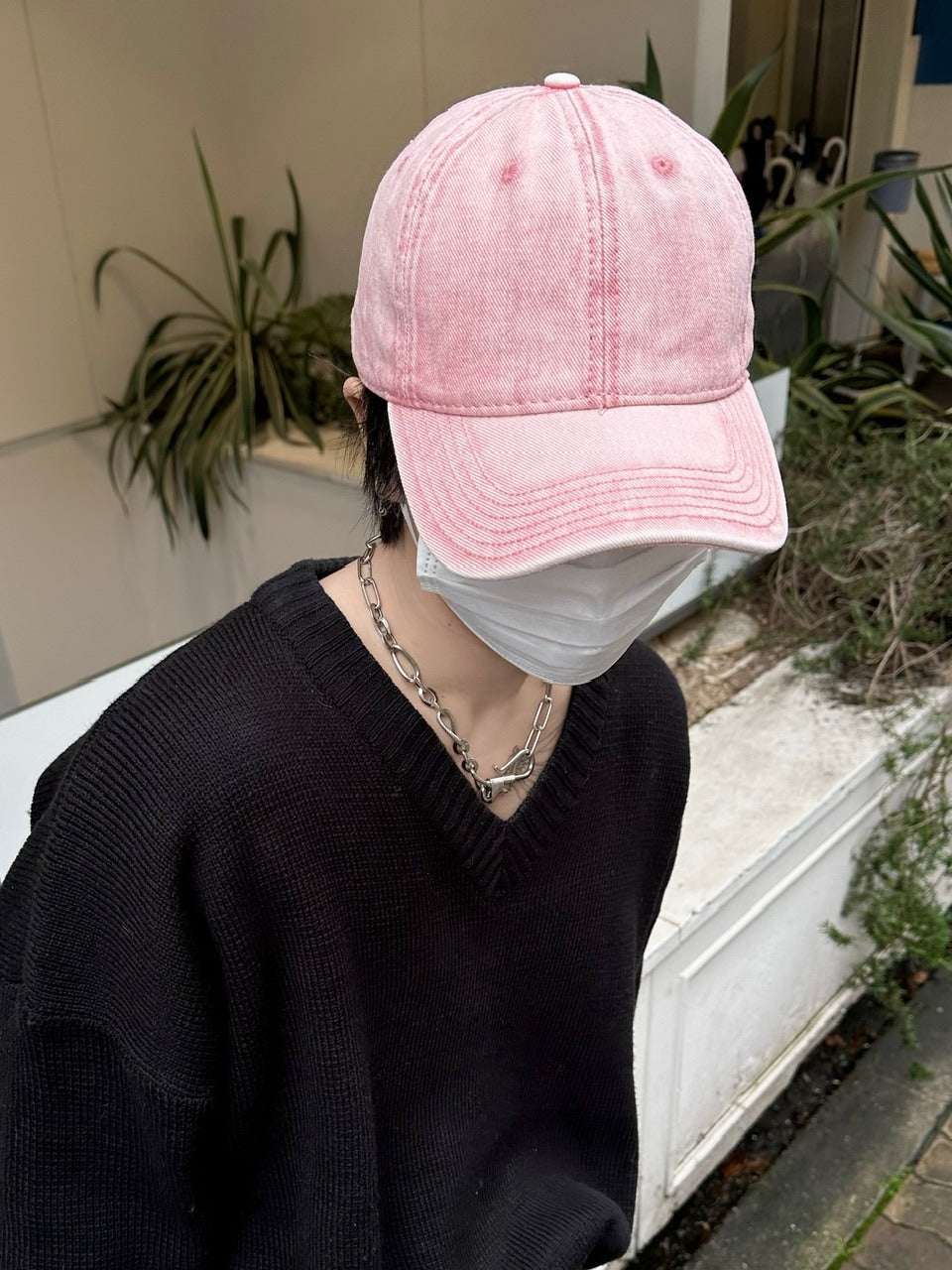 受注制【Chikashitsu +】vintage wash cap (3color)