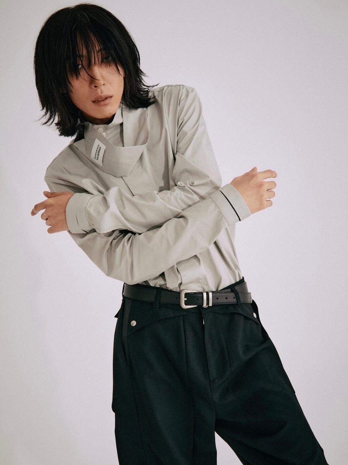 【NEWWAVEBOYS】Silhouette Tie Shirts