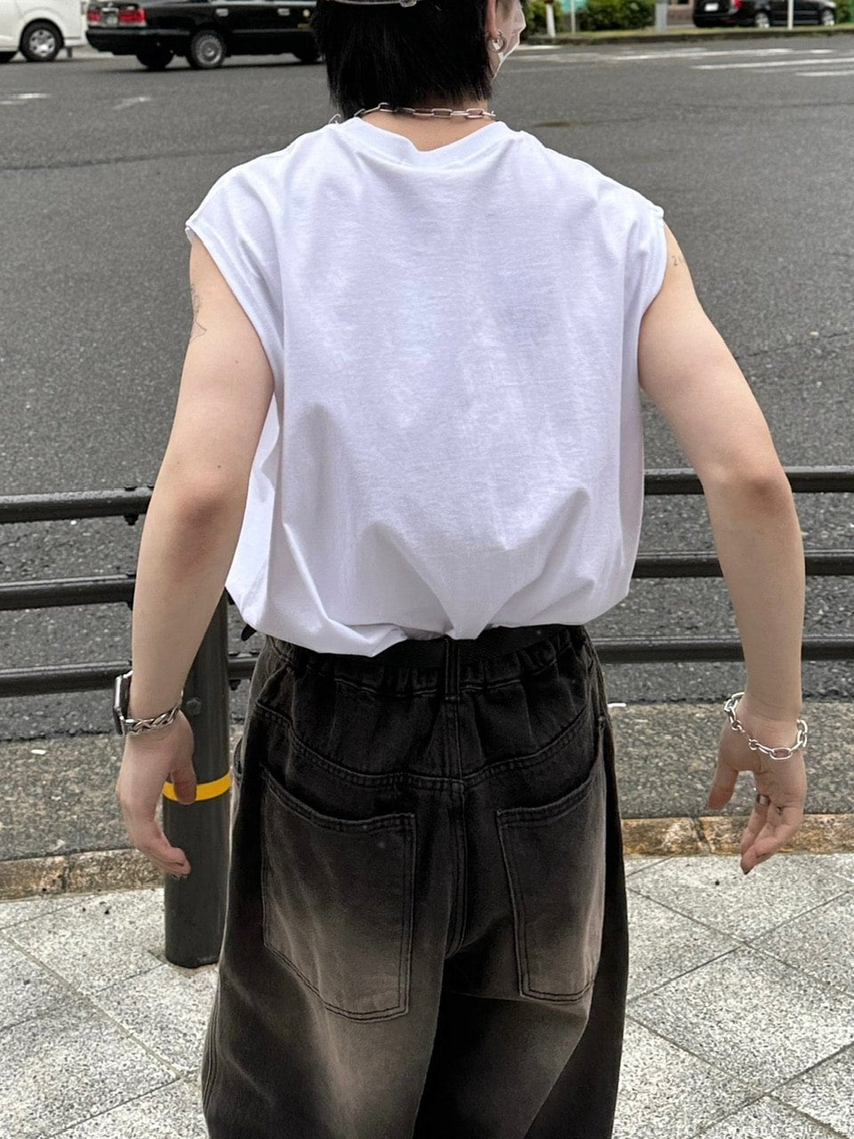 受注制【Chikashitsu +】basic cotton sleeveless (5color)