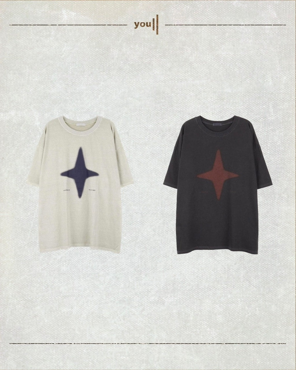 【youll】sparkle pigment tee (2color)