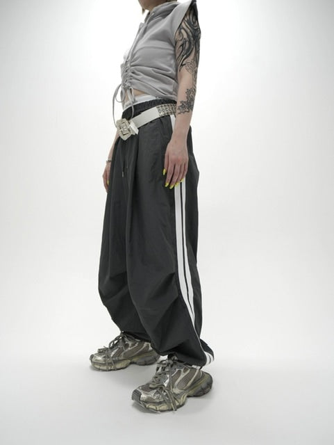 受注制【Never mind the XU】nylon track pants (2color)