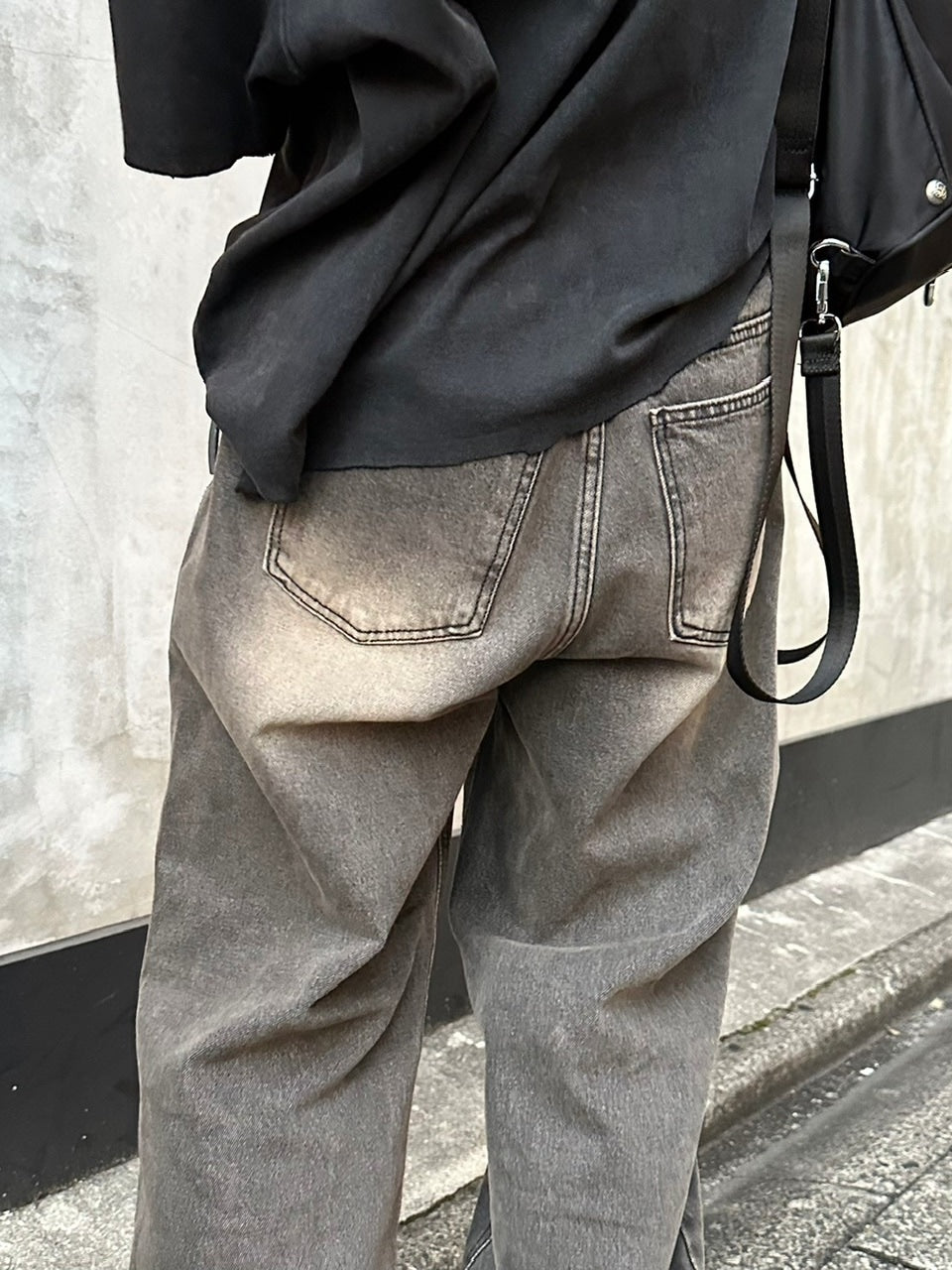 大阪店WEB限定受注制【Chikashitsu +】smokey brush deim pants (2color)