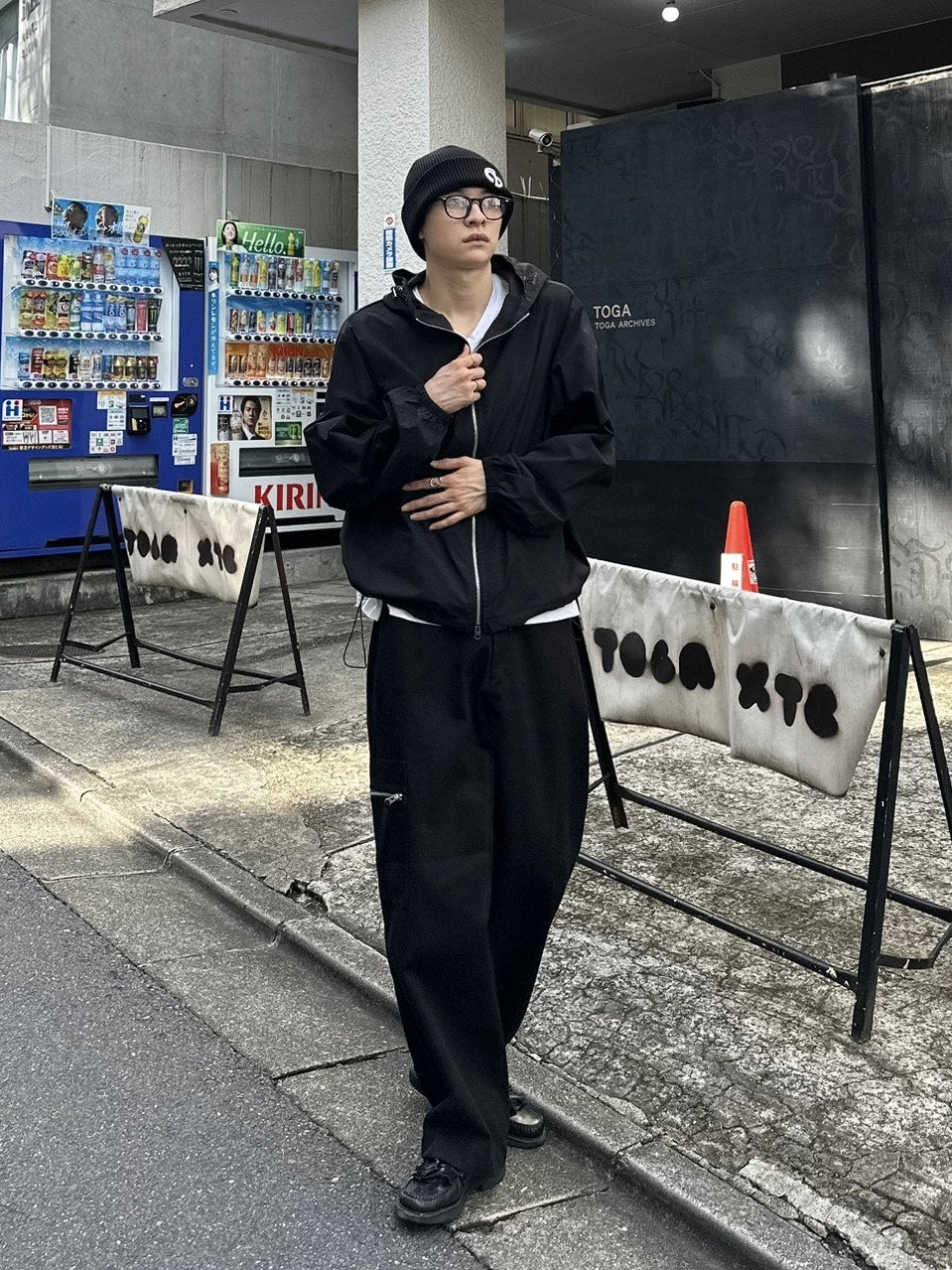 受注制【Chikashitsu +】unisex cropped hooded blouson (3color) / 【チカシツプラス】ユニセックスクロップドフード長袖ブルゾン