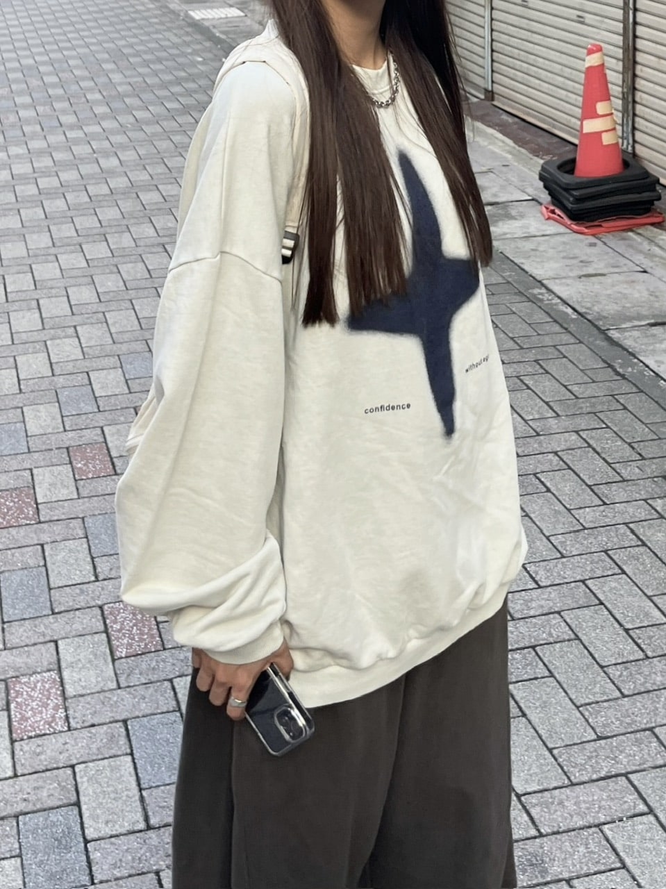 【youll】sparkle pigment sweat shirt (3color)