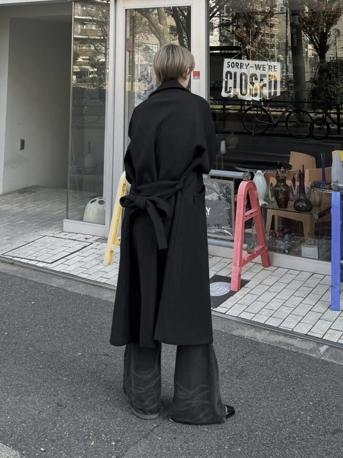 大阪店WEB限定【Chikashitsu +】oversized wool double coat (2color)