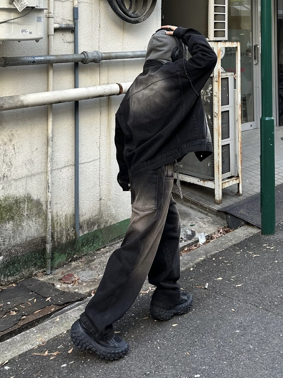 【Chikashitsu +】vintage wash denim pants (2color) / 【チカシツプラス】ヴィンテージウォッシュデニムパンツ