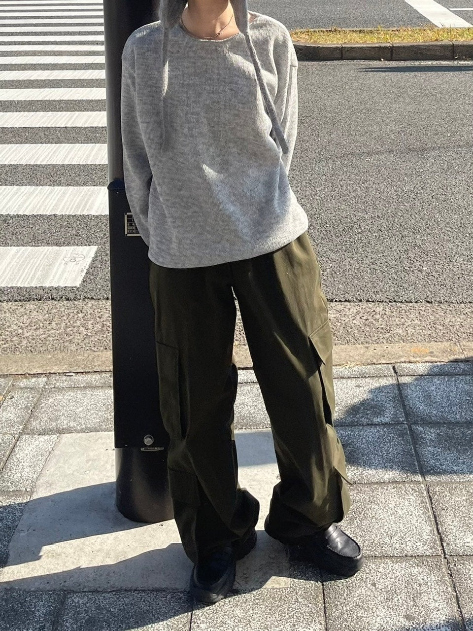 【Chikashitsu +】unisex over knit (4color) / 【チカシツプラス】ユニセックスオーバーサイズ長袖ニット