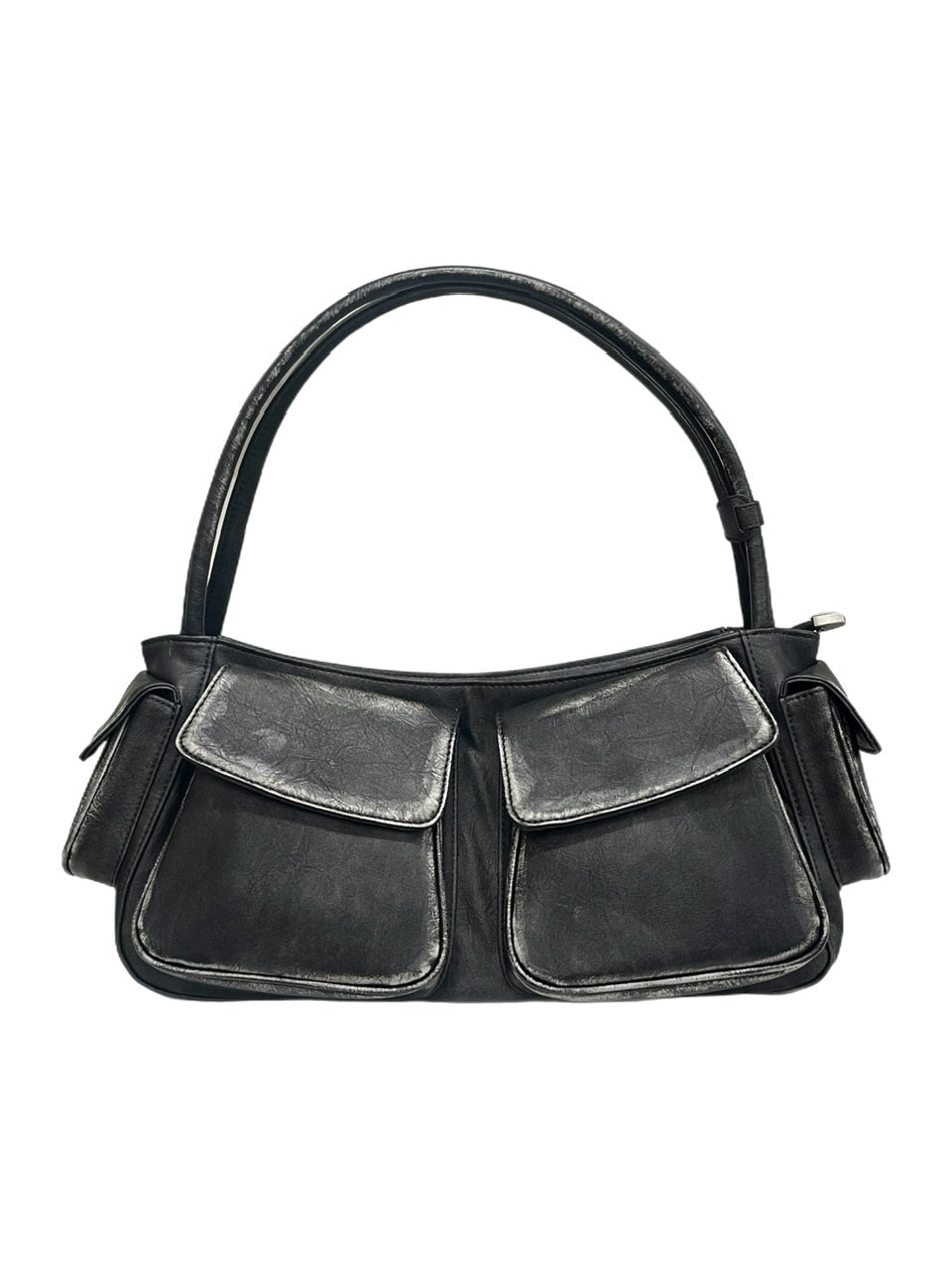 【Chikashitsu +】vintage leather hand bag (2color)