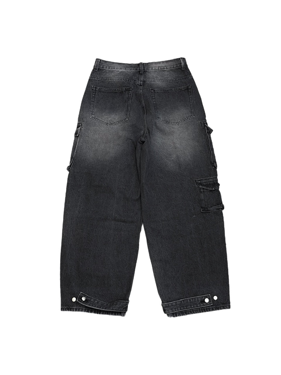 受注制【Chikashitsu +】vintage wash cargo denim pants (2color)