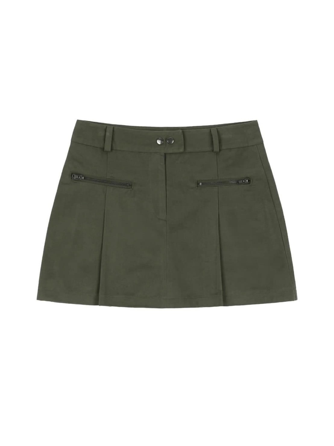 【FANCY CLUB】BIKER PINTUCK MINI SKIRT
