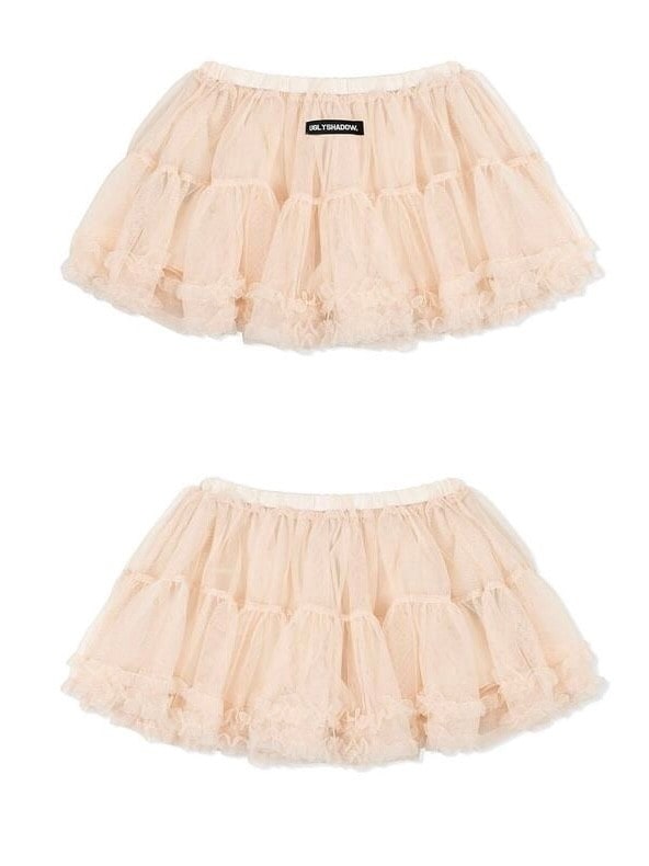 【Uglyshadow】MESH FRILL CANCAN SKIRT