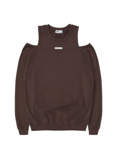 【ROCK CAKE】Open Shoulder Sweatshirt