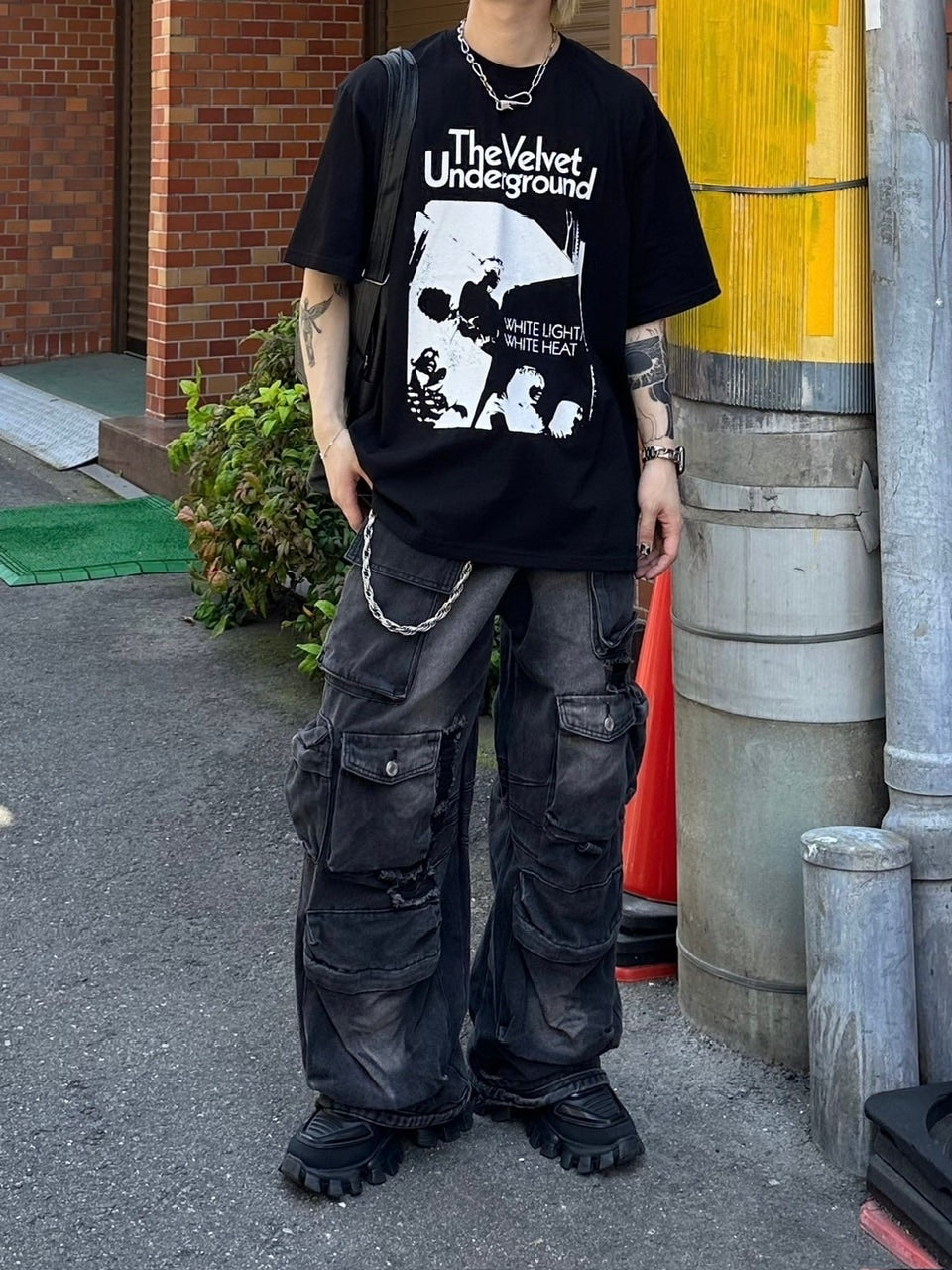 受注制【Chikashitsu +】2way vegan leather pocket bag / 【チカシツプラス】ツーウェイヴィーガンレザーポケットバッグ