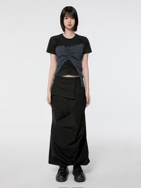 【FLAREUP】Bustier Layered T-Shirt