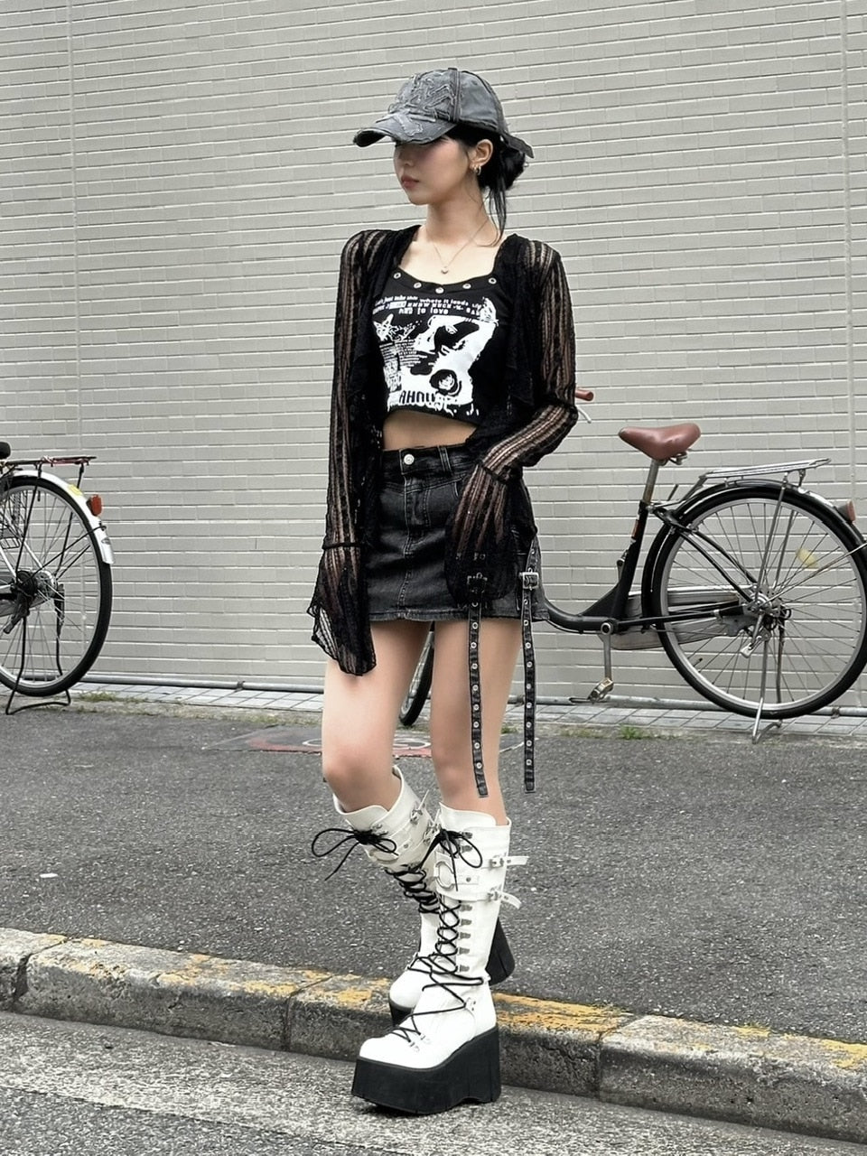 【Never mind the XU】frill lace cardigan (2color)