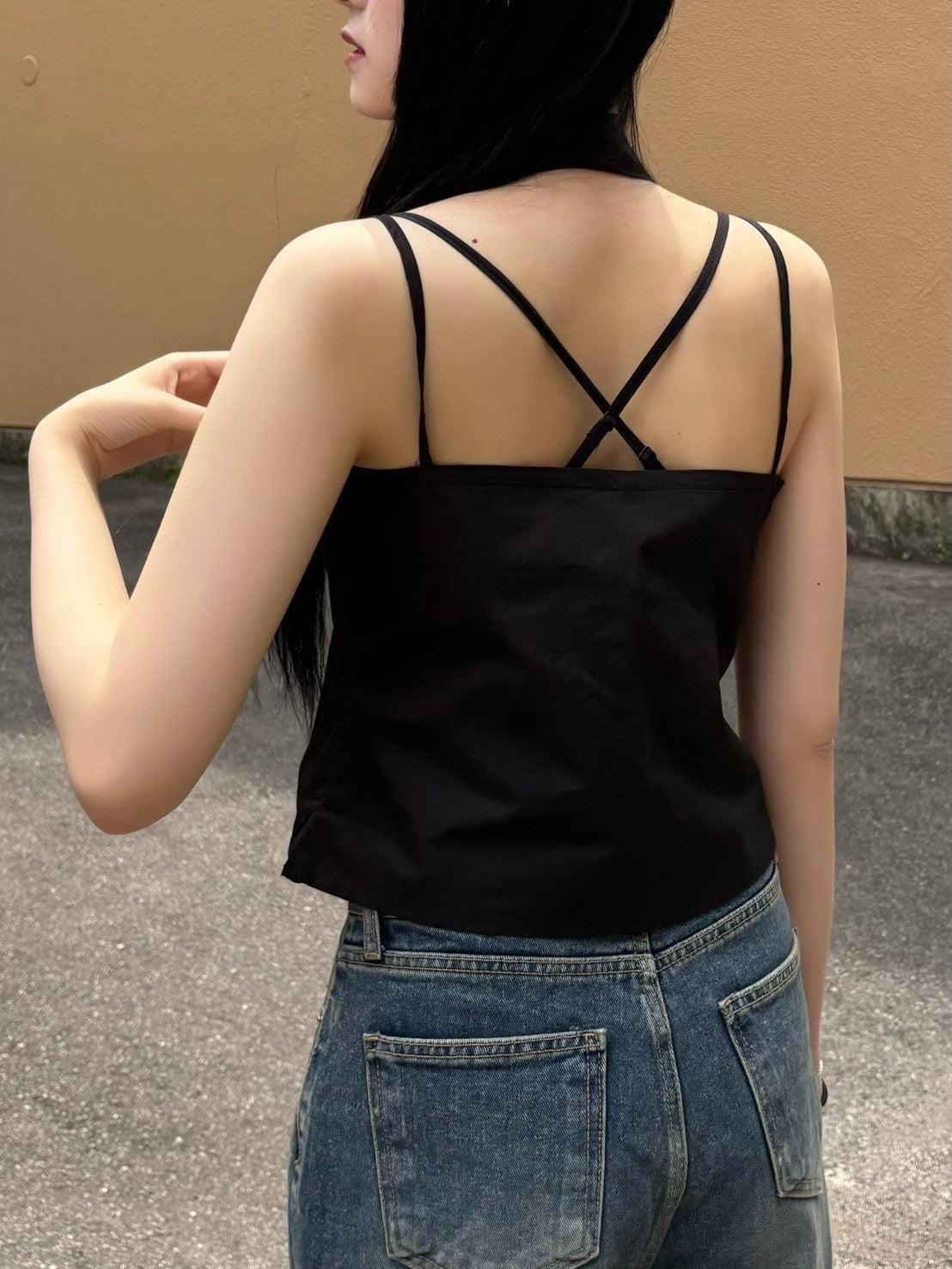 受注制【OaKS】choker set sleeveless blouse (3color)