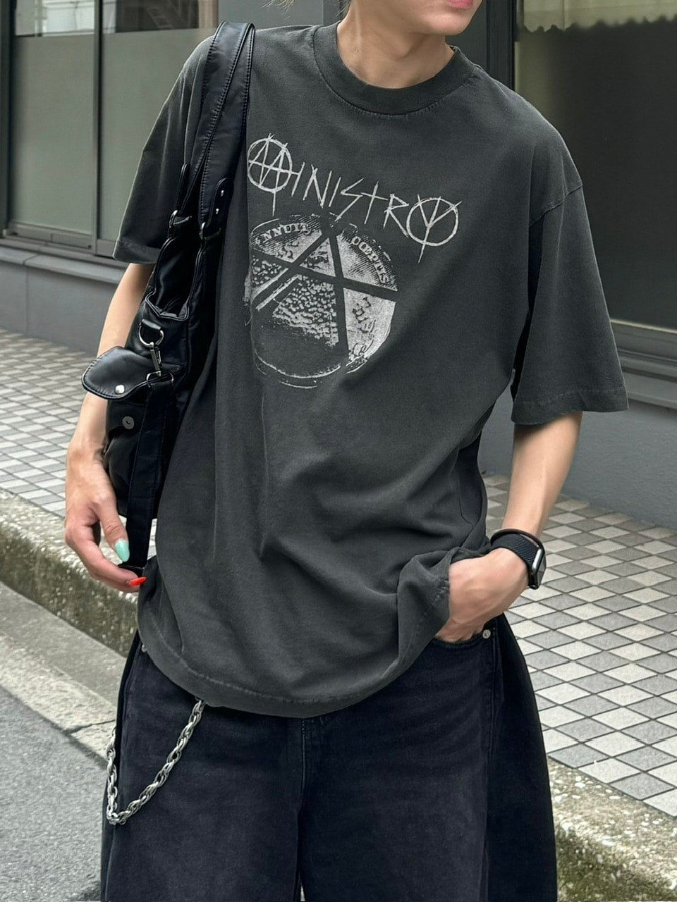 大阪店WEB限定受注制【Chikashitsu +】oversized ministry t-shirt