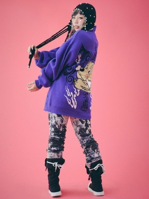 【GALFY】卍ドライバーズニット