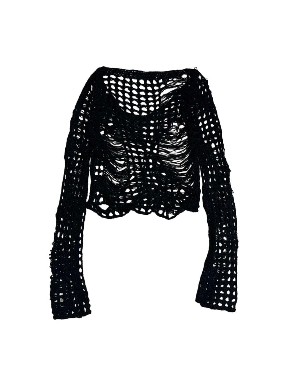 受注制【Never mind the XU】damage summer knit (3color)