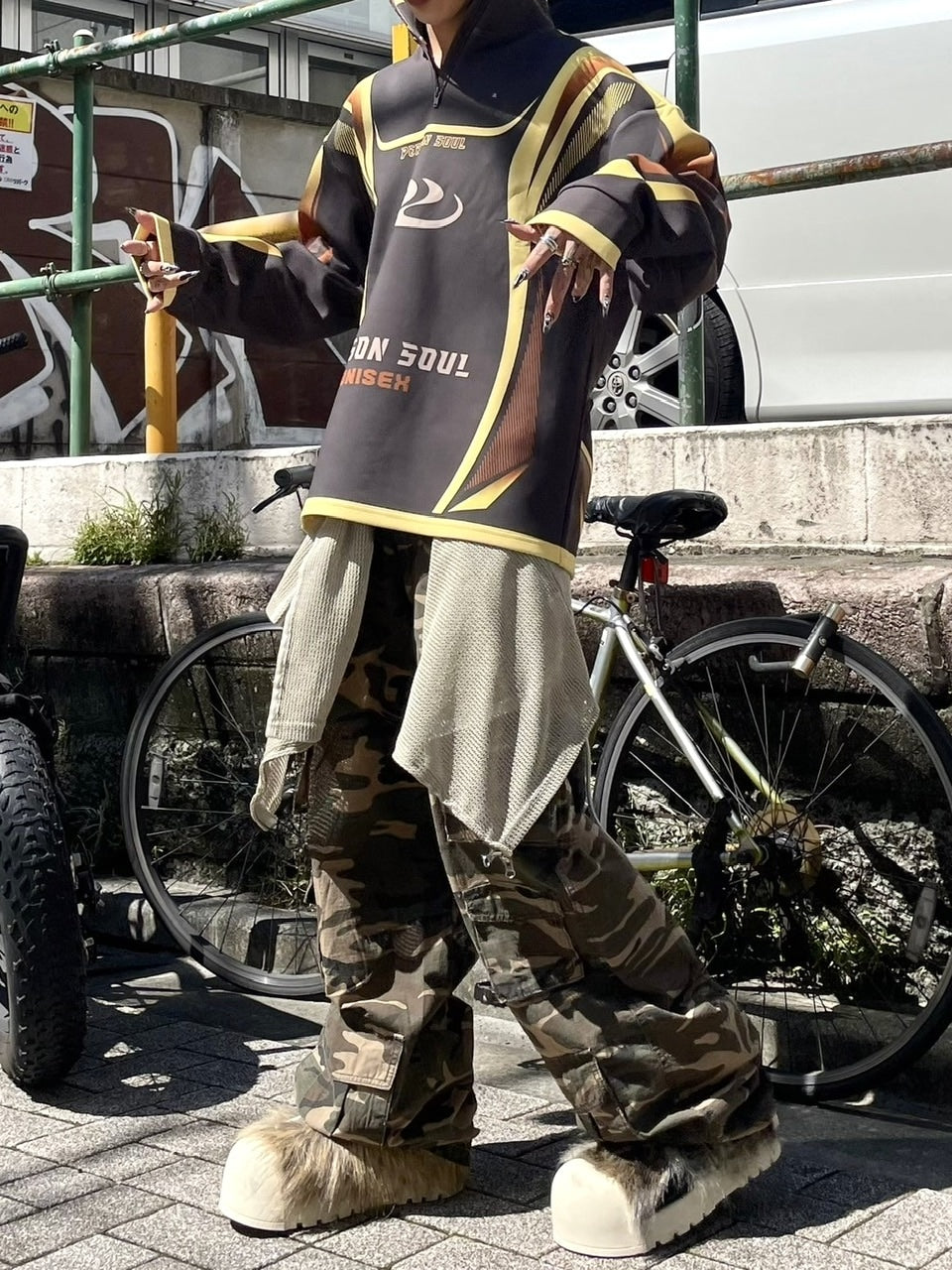 【Never mind the XU】camouflage pants (2color)